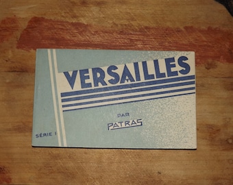 Antique French Album of 15 Postcards of Versailles - Editions d'Art Patras Paris - Chateau de Versailles Parc Photos