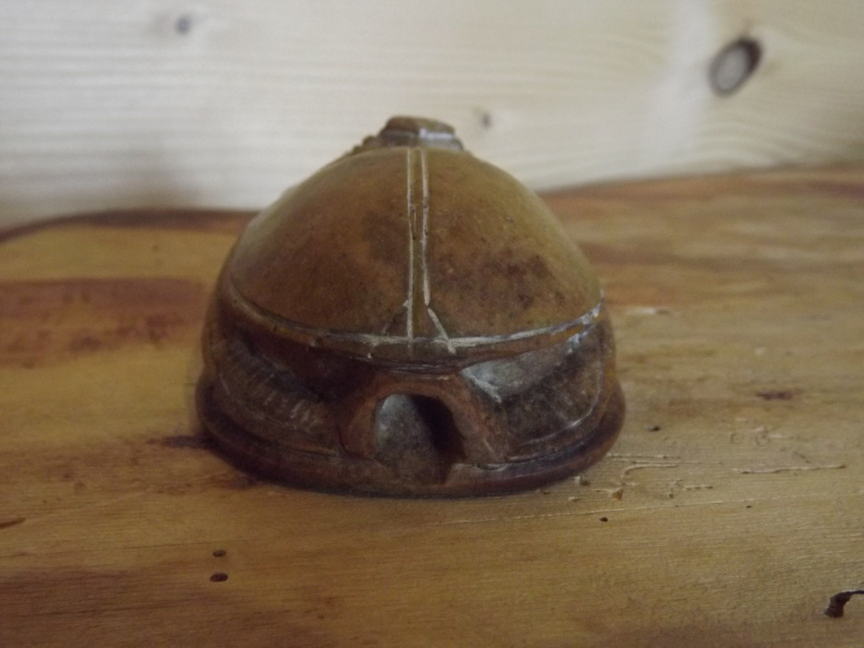 ヴィンテージ エジプト スカラベ 石彫り アピス 雄牛頭 スカラベ