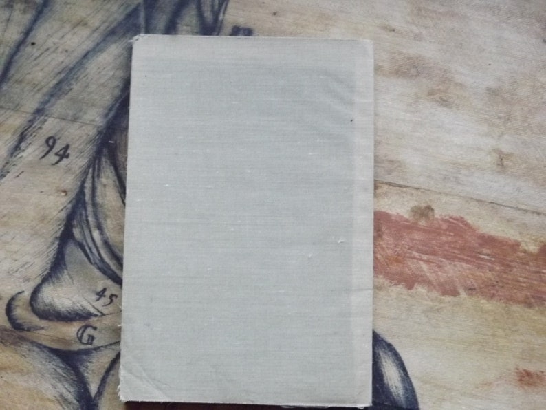 May include: A plain, off-white book cover with a slightly textured surface.