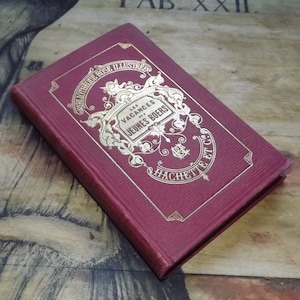 Libro francés antiguo 1901 Les Vacances des Jeunes Böers por Mayne-Reid - Bibliothèque Rose Illustrée Hachette - Libro antiguo ilustrado