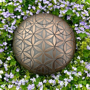 Steel tongue drum, steel drum, tank drum, dream drum, handpan flower of live 24.5cm\9.5in&quot; +FREE BAG