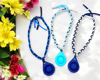T-Shirt Necklace, Stim Toy, Adult Chewelry, Fidget Necklace, Sensory Necklace, Stim Necklace,  Fabric Necklace, Stim Jewelry, Autism Necklac
