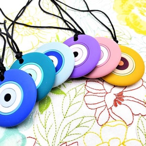 Snoepgoed, Stim-speelgoed, Fidget-ketting, snuisterij voor volwassenen, Zintuiglijke ketting, Stim-ketting, Stim-sieraden, Autisme-ketting, Fidget, Boze oog