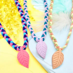 T shirt necklace, Chewelry necklace, Sensory, stim, fidget, Autism, Leaf, Stim toy, Stim Jewelry, Fabric Necklace, Adult Chewelry