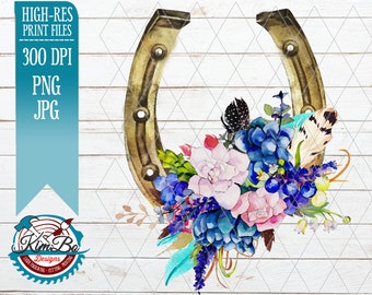 Download Floral Horseshoe Etsy