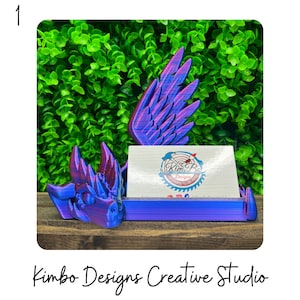 3D Gedruckter Drachen Visitenkartenhalter