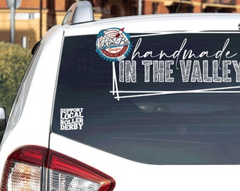 Support Local Roller Derby Car Decal
