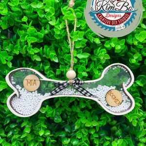 Custom Dog Bone Ornament