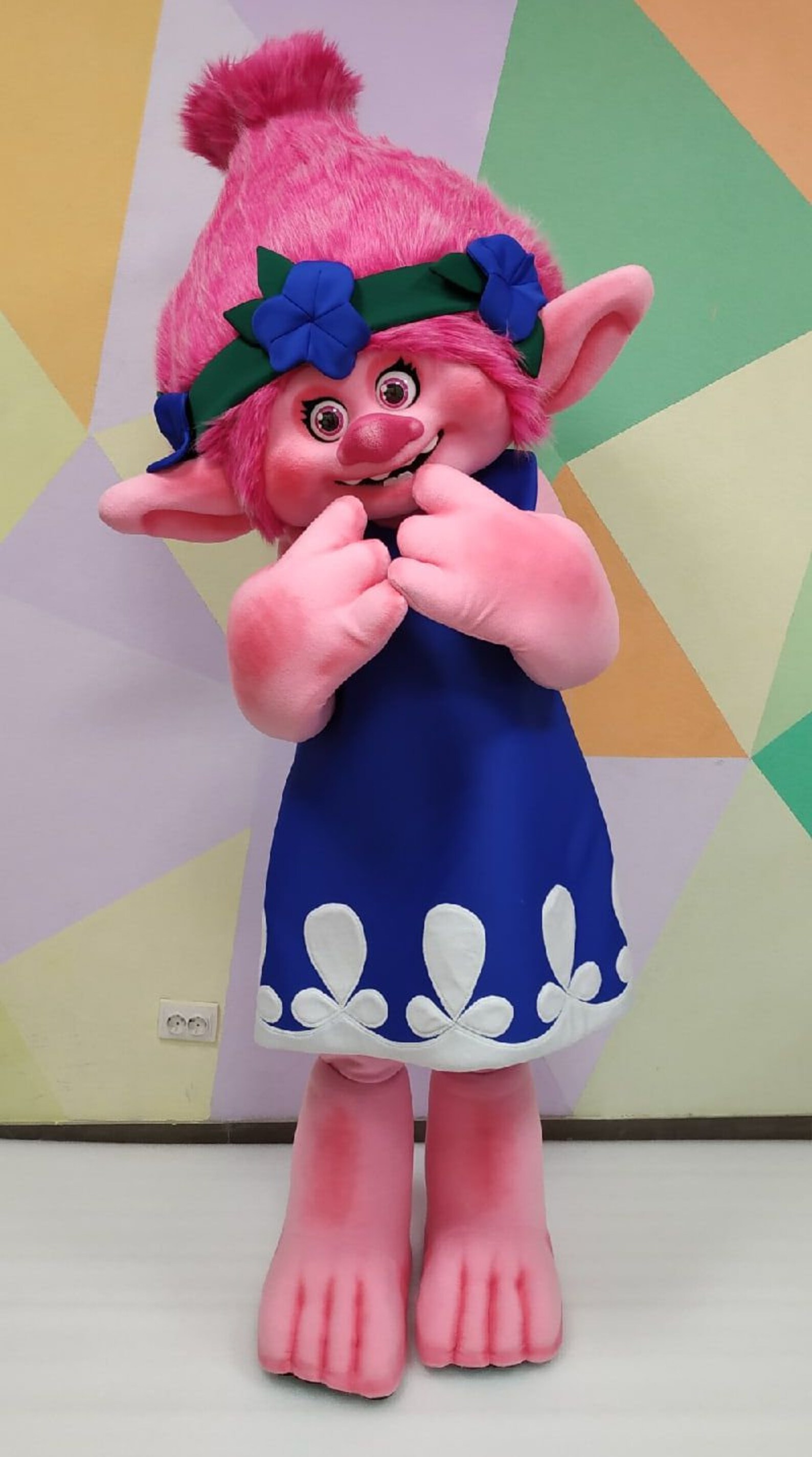 RoseTroll costume. Troll suit. Troll mascot costume Etsy