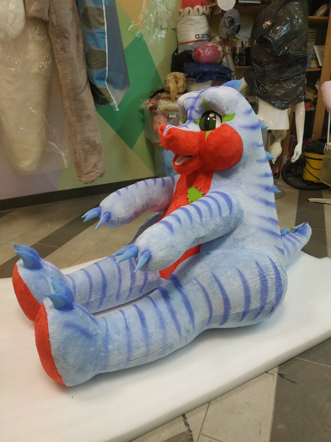 Dragon plush suit. Dragon fursuit. Dragon Mascot Etsy
