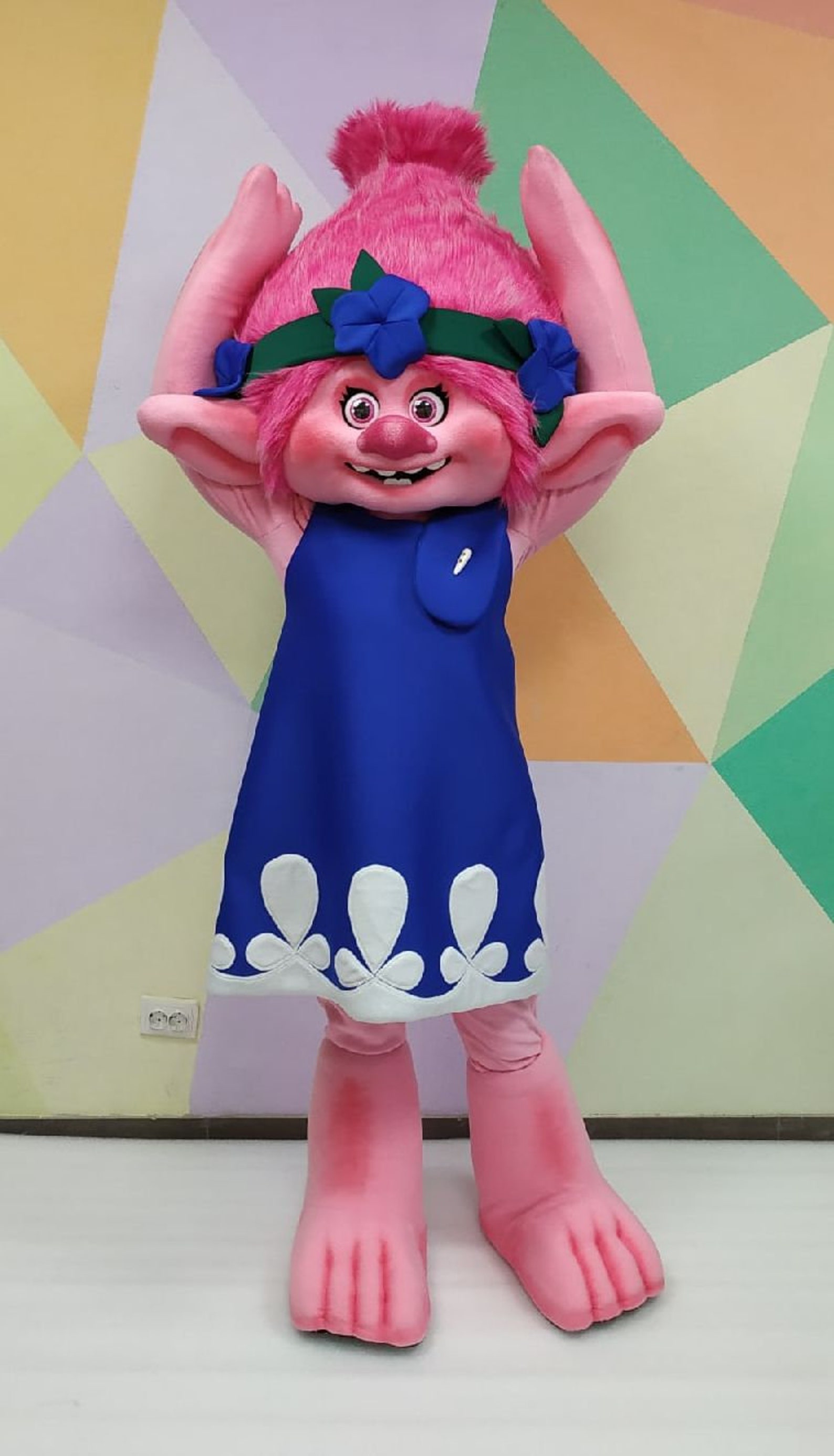 Poppy Troll costume. Troll Poppy suit. Troll Poppy mascot | Etsy
