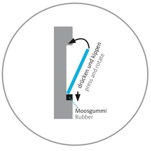 Die maßangefertigte Wandhalterung für Dein Snowboard oder Longboard für eine waagrechte, senkrechte oder diagonale Wandmontage. Bild 4