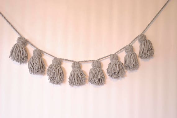 grey tassel garland