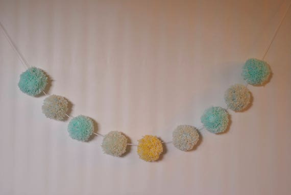nursery pom pom garland