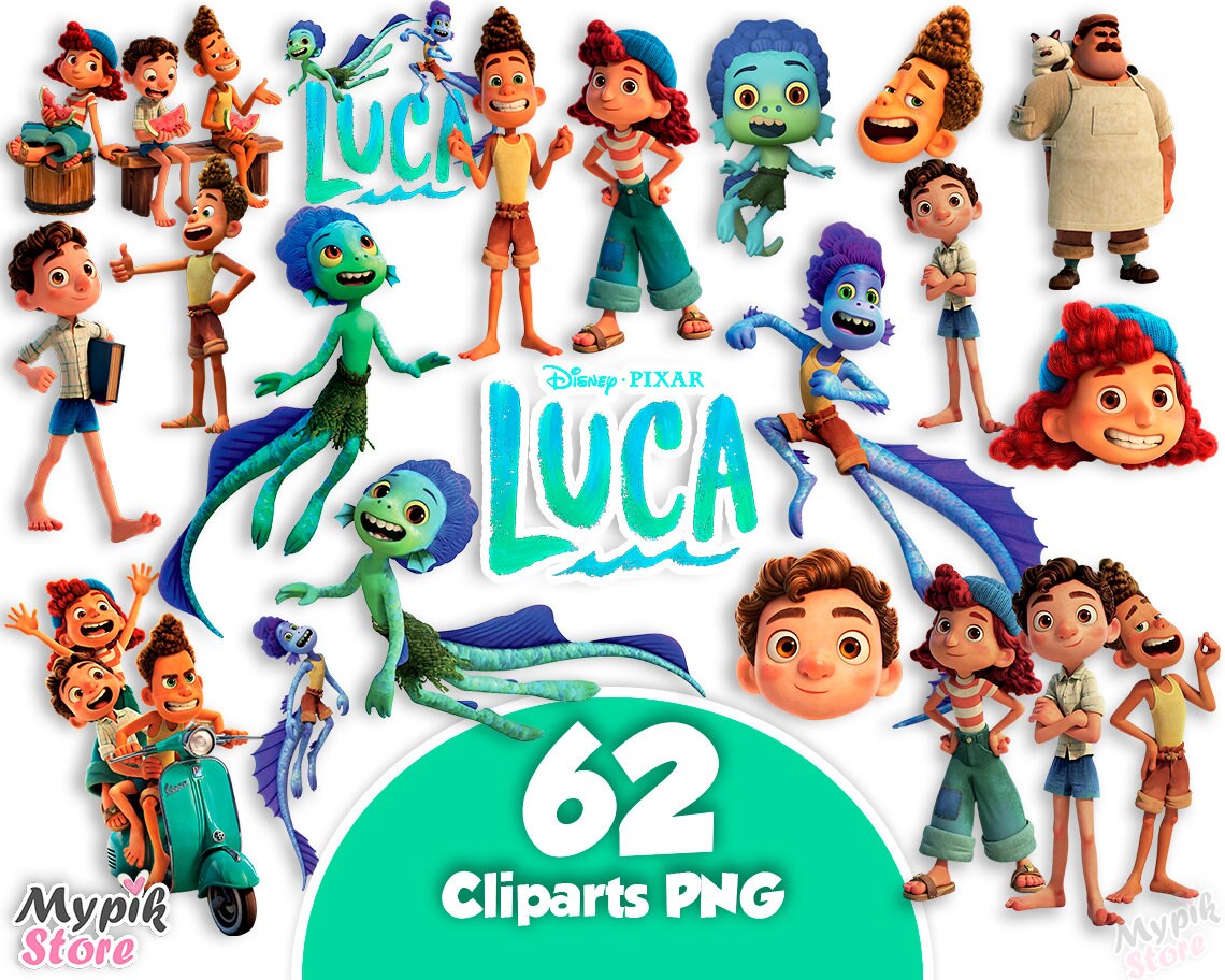 Disney Luca clipart luca clipart luca birthday luca PNG Etsy