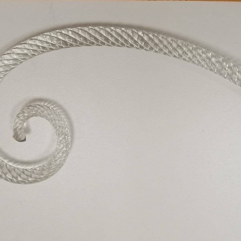 Pastorale in cristallo torciglione oro 25 cm per lampadario applique ricambi