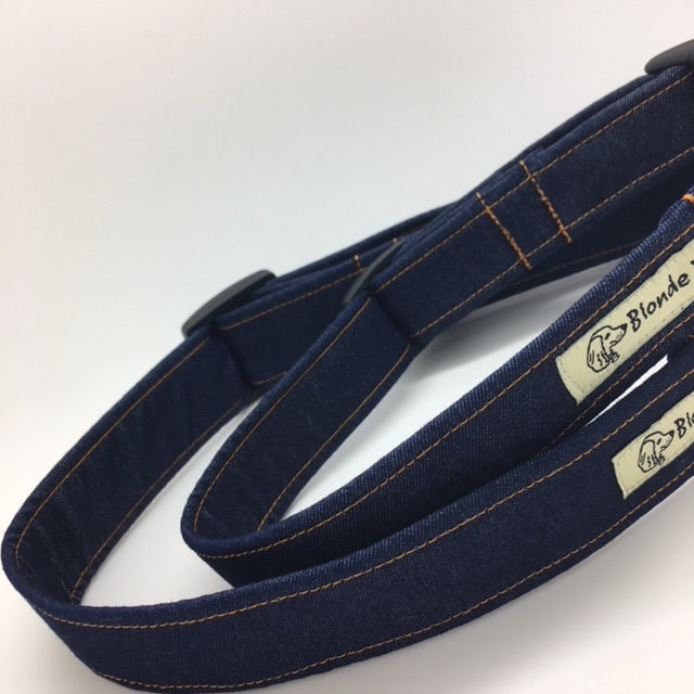 Denim Dog Collar, Double Denim, Jeans Dog Collar