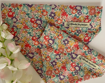 Liberty Dog Bandana, Michelle, Floral Neckerchief