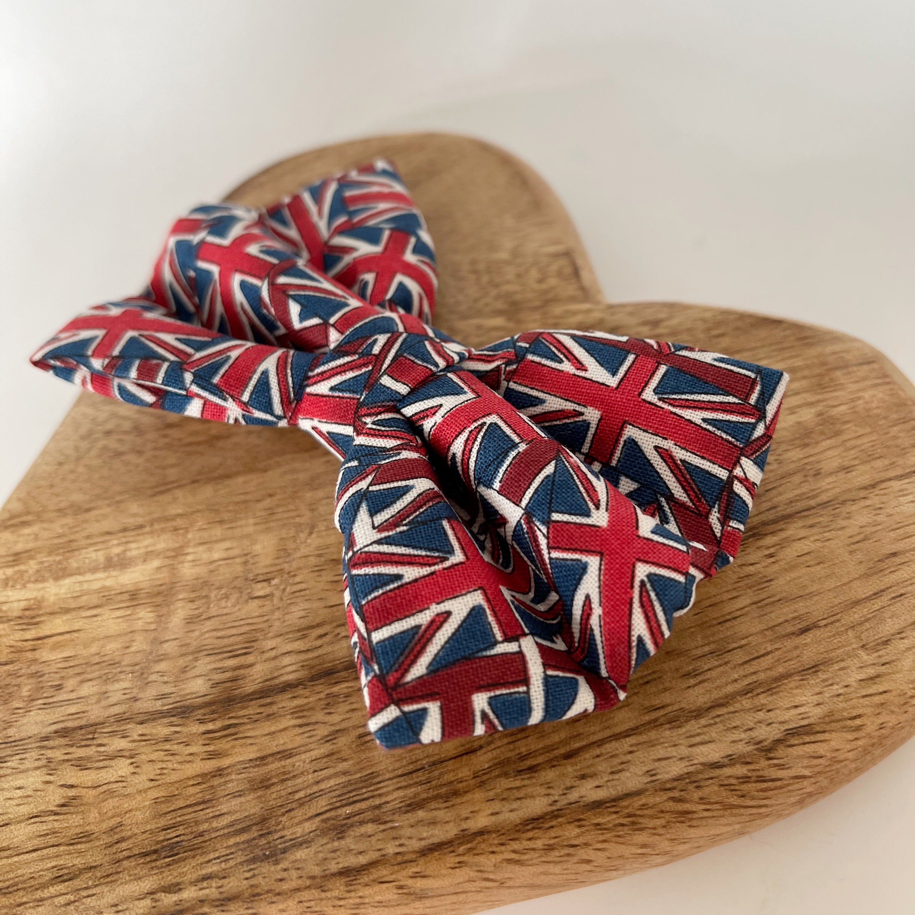 union jack dog bowtie