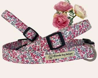 Liberty Dog Collar, Wiltshire Bud Pink