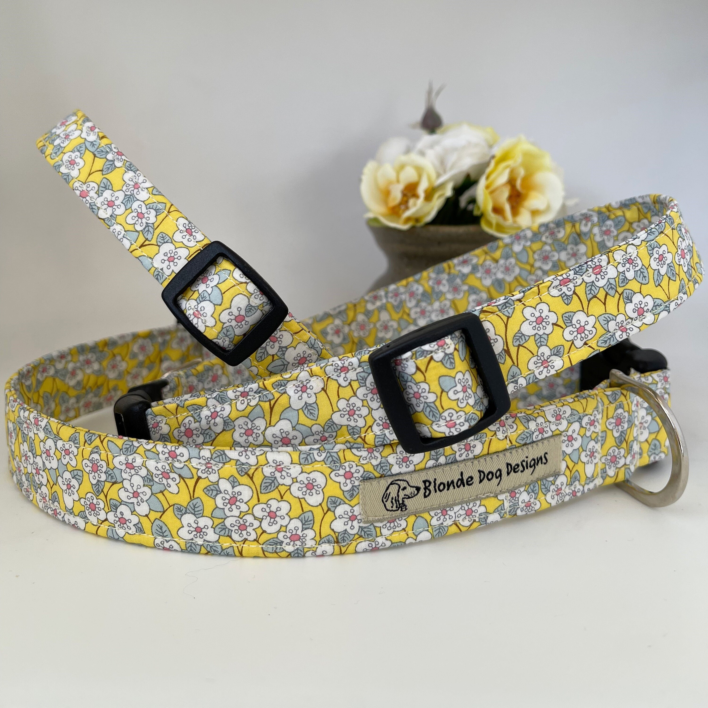 Liberty Dog Collar, Ffion, Floral Dog Collar