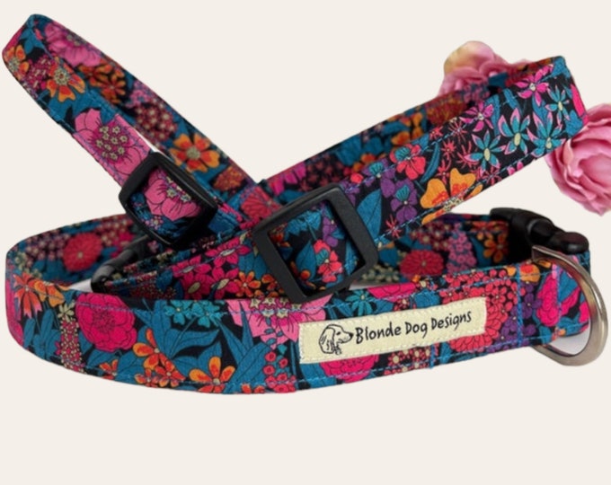 Featured listing image: Liberty Dog Collar, Ciara, Floral Dog Collar