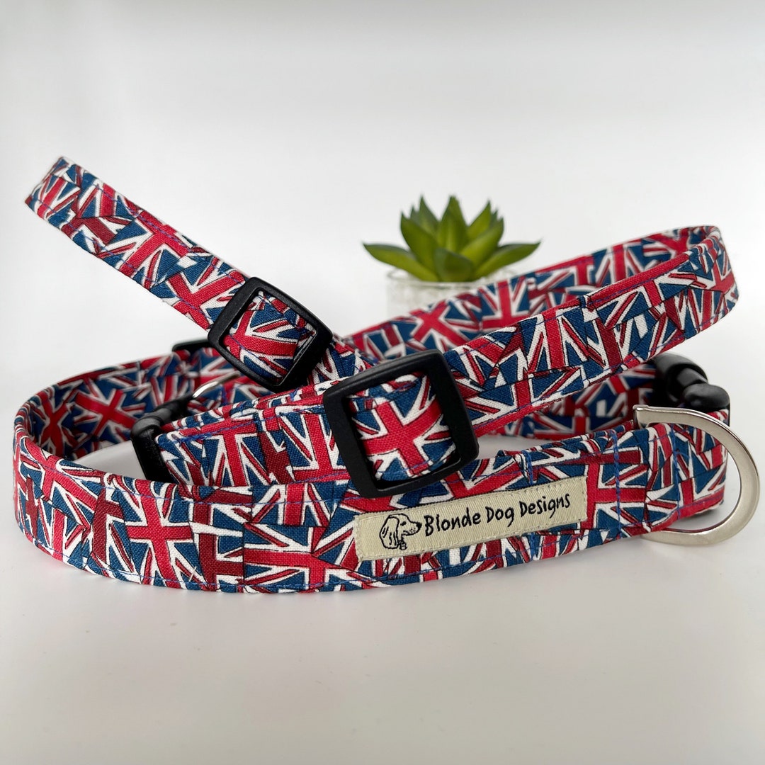 Union Jack Dog Collar, Scatter Jack, Flag Dog Collar Etsy