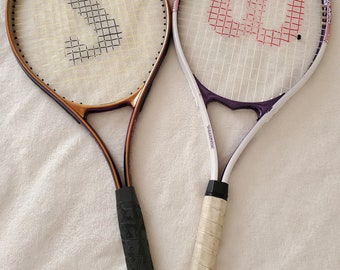 Set Of 2 Tennis Rackets/Racquets Wilson Triumph Spalding Ultima Oversize