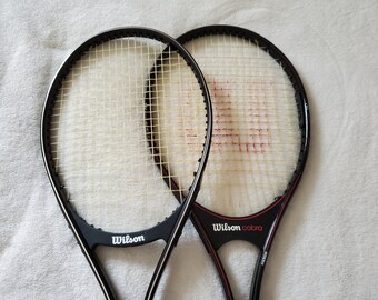 Ancienne Raquette De Tennis Wilson Pro Matrix Avec Housse - Vintage