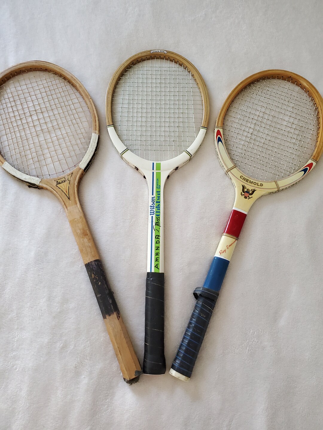 Vintage Tennis Rackets/racquets Wilson Chris Evert Chemold Etsy