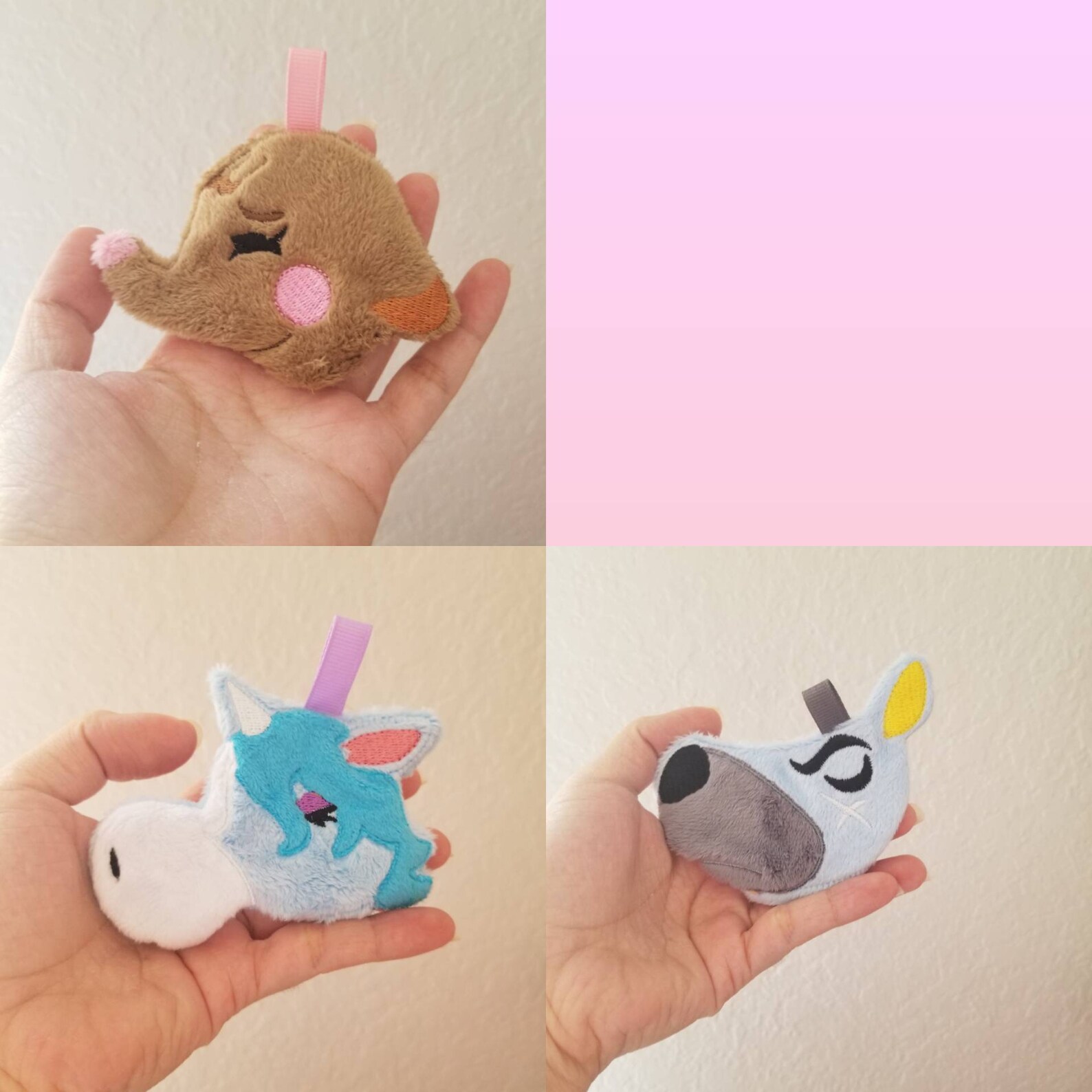 Animal Video Game Embroidered Keychain Gift for her Gift Etsy