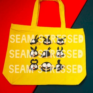 Pchan Tote Bag, Book Bags, Library Bag, Gifts for Book Lovers, Teacher Gifts, Anime, Nerdy, Gamer Gifts