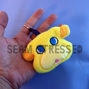 Pikmin, Yellow, Dog, Oatchi, Space Dog, Rescue Corps, Video Game, Embroidered, Plush, Keychain, Charm, Gamer, Pikmin4