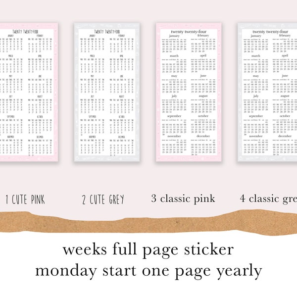 2024 Hobonichi Weeks Stickers Etsy