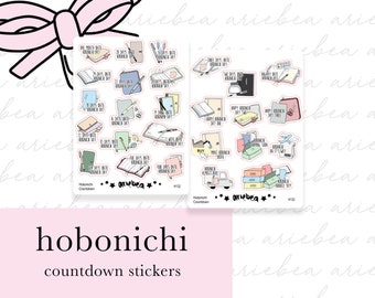 H132 NEW Hobonichi Countdown Planner Stickers