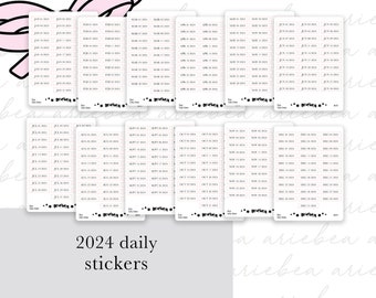 Daily 365 Days Planner 2024 Bullet Journal Planner Stickers