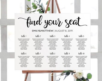 wedding table plan etsy