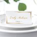 Gold Place Cards, Gold Name Cards, Place Card Templates, Tent Card ...