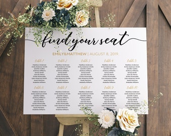 wedding seating chart etsy table chart wedding
