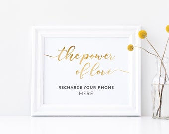Charging Station Sign | Charging Bar Sign | Power Bar Sign | Recharge your phone | Wedding Signs | Printable wedding templates #WBND19GD