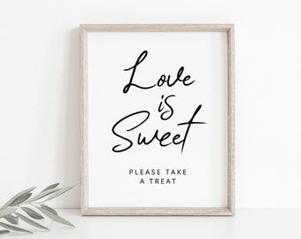 Love is sweet sign, Printable love is sweet sign #MIN020VSD