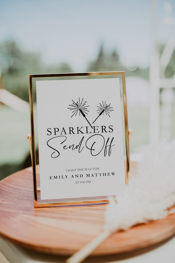 Sparkler Send off Sign Wedding Send off Sign Let Love - Etsy UK