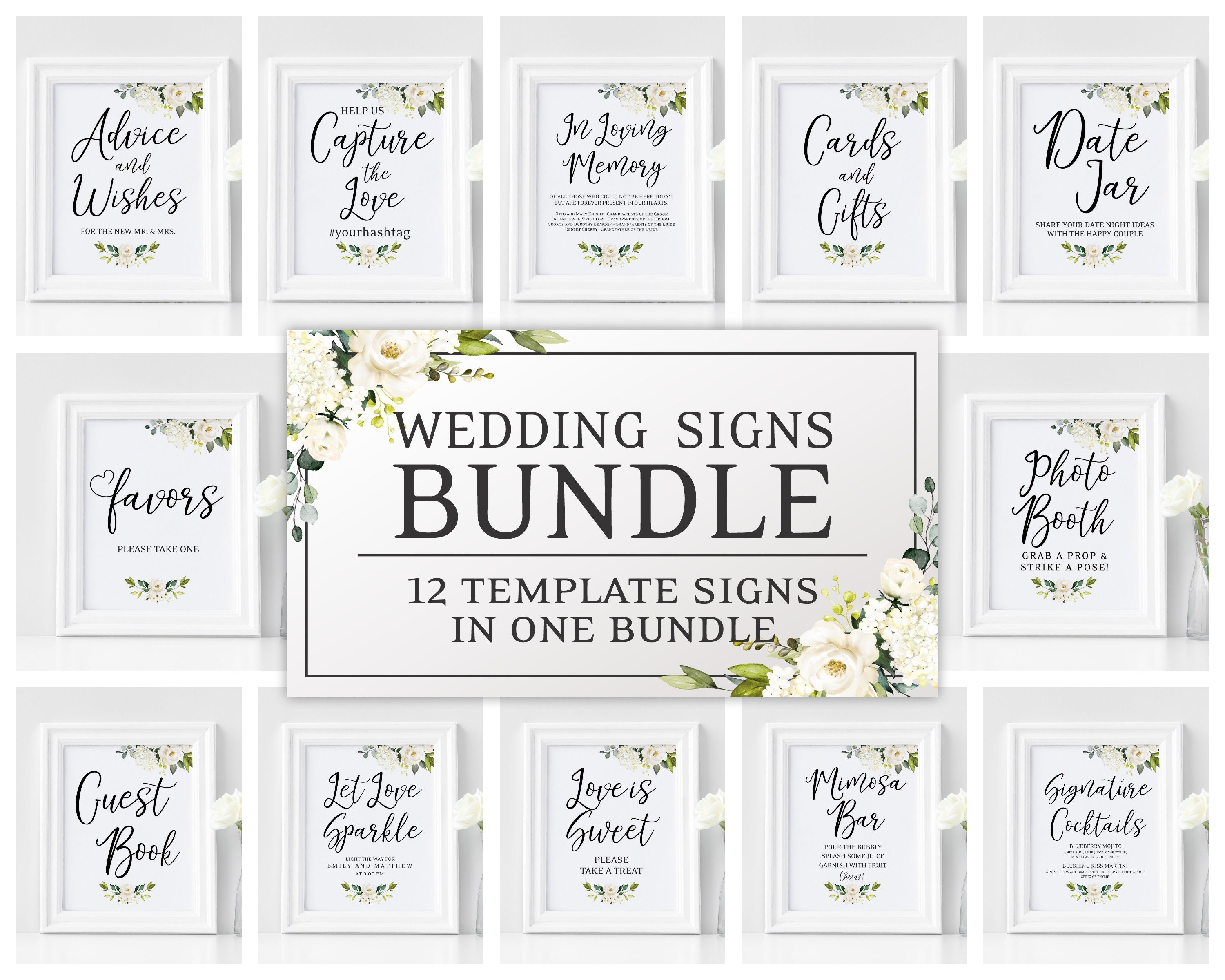In Loving Memory Wedding Sign Template Editable Wedding | Etsy