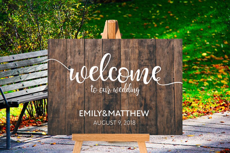 Wooden Sign Printable Sign Template Wedding Etsy