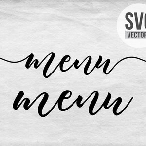 Menu SVG, Menu Clip Art, Menu Sign SVG Vector Clip Art SVGFILES - Etsy