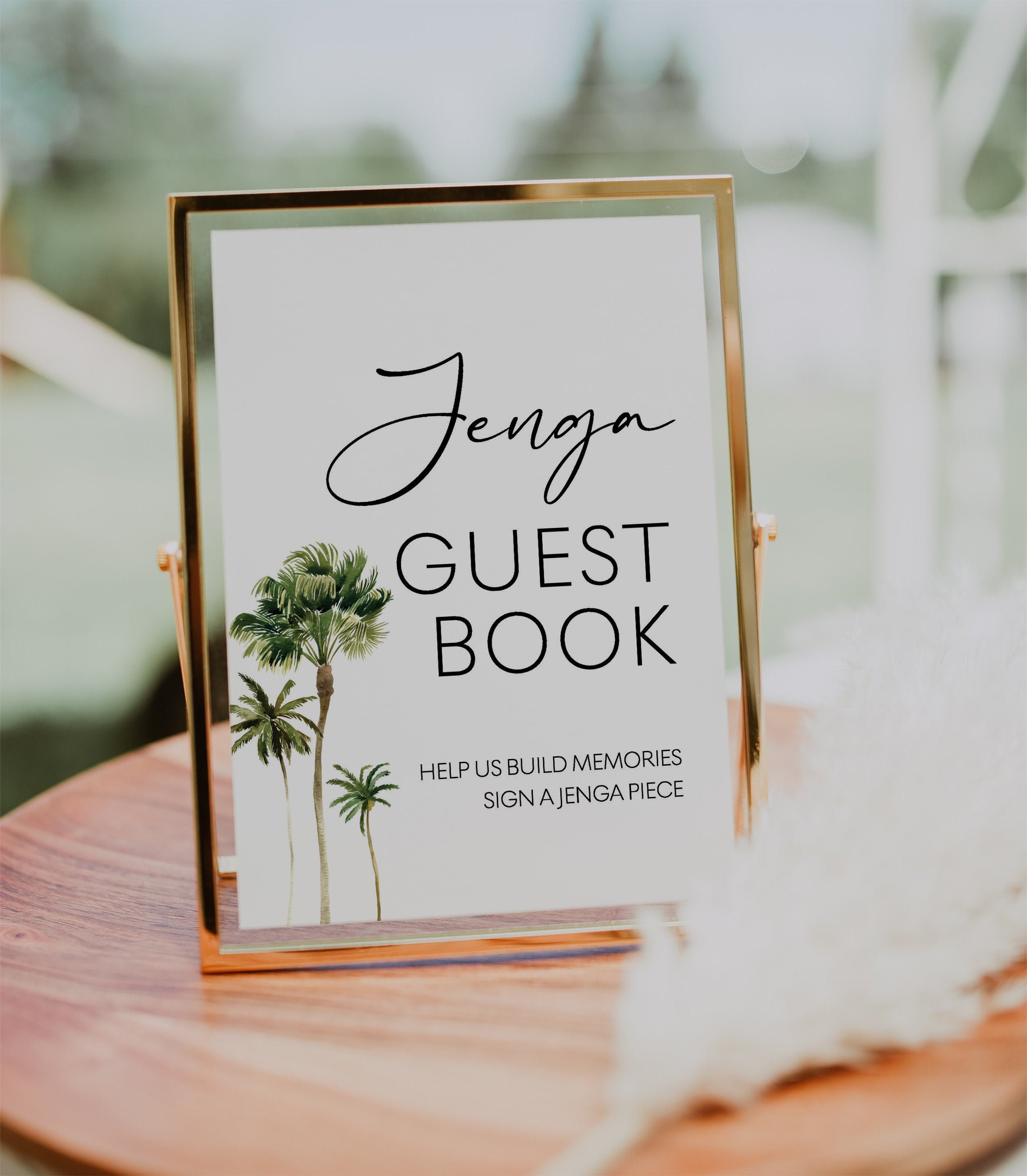 Jenga Sign Jenga Guest Book Sign Wedding Guest Book Sign Etsy