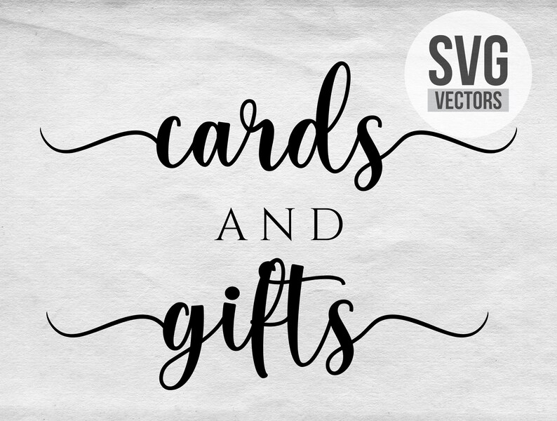 Cards And Gifts Svg Wedding Sign Cards And Gifts Cut File Svgfiles Clip Art Art Collectibles Sultraline Id