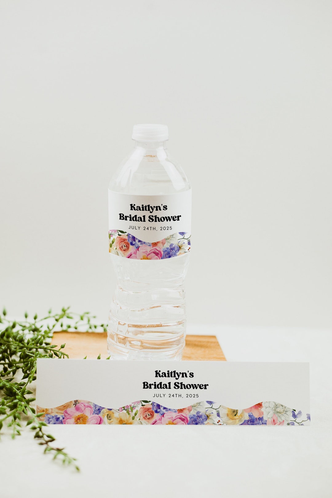 Water Bottle Label Template. Bridal Shower Labels, Bridal Shower Bottle ...