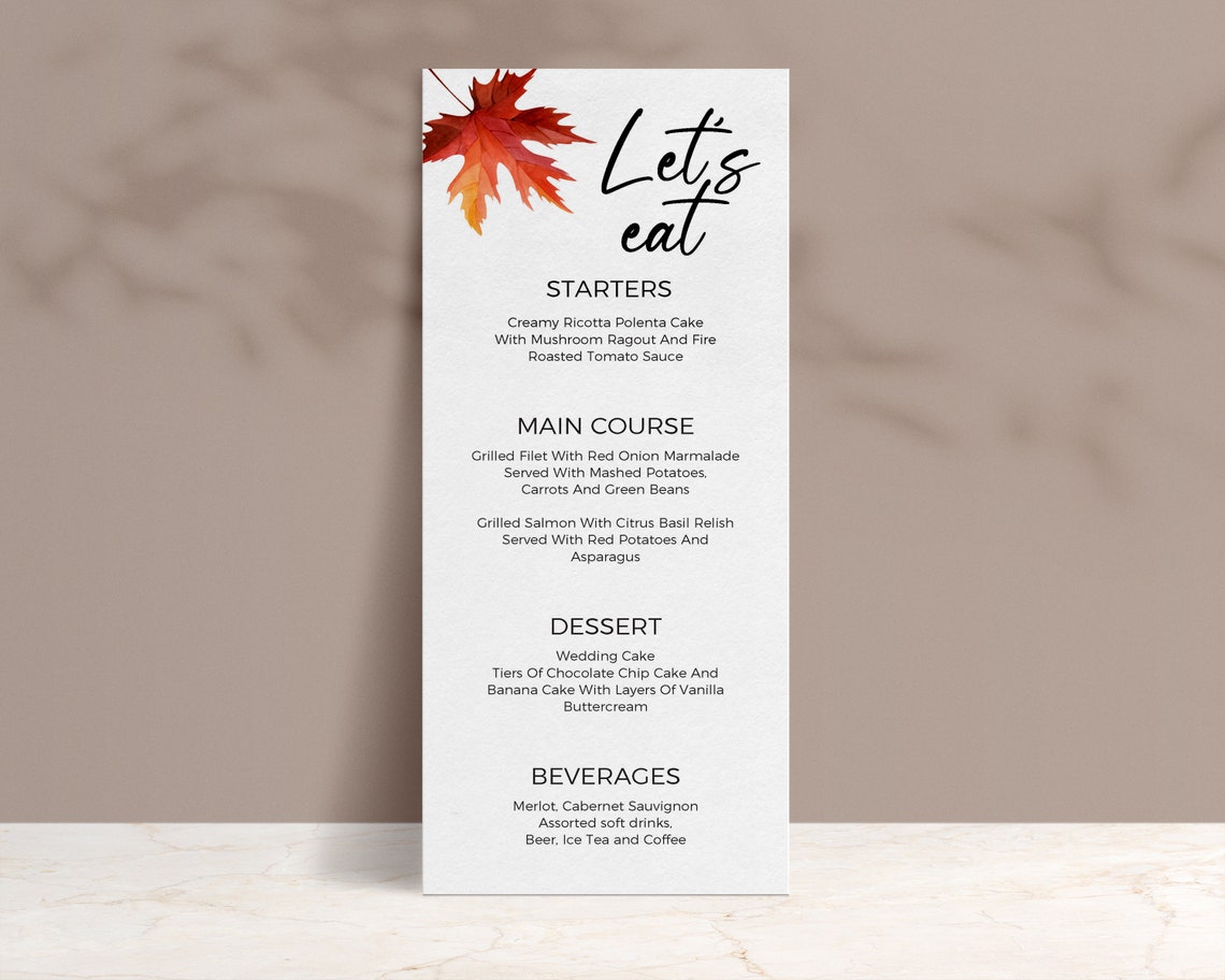 fall-menu-template-autumn-wedding-menu-templates-etsy