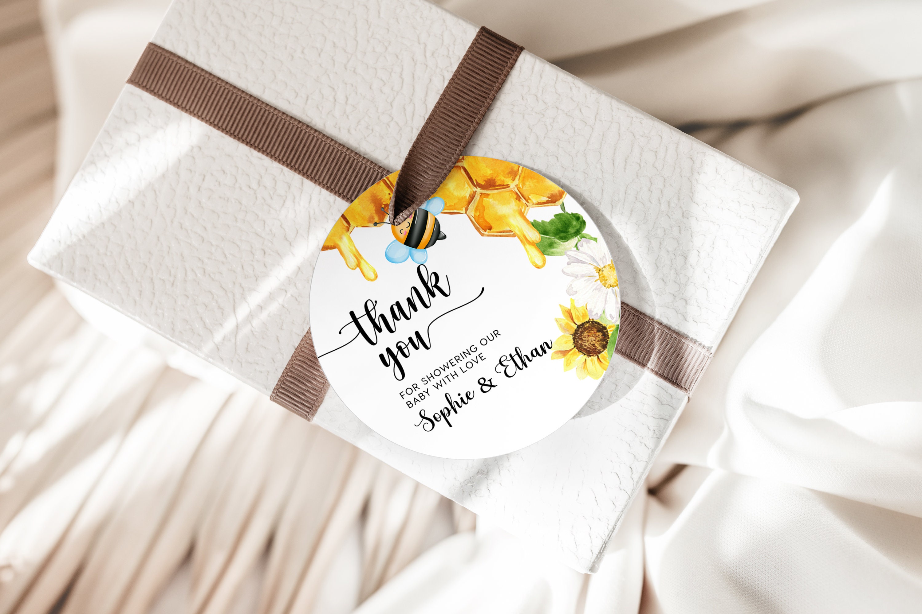 Honey Tag Template Round and Square Tag Template Cupcake | Etsy